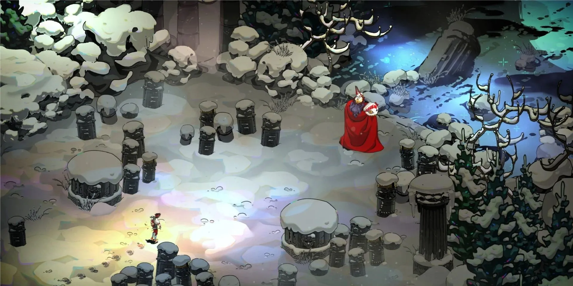 Một trong những cảnh giới thiệu boss đầu tiên trong game Hades