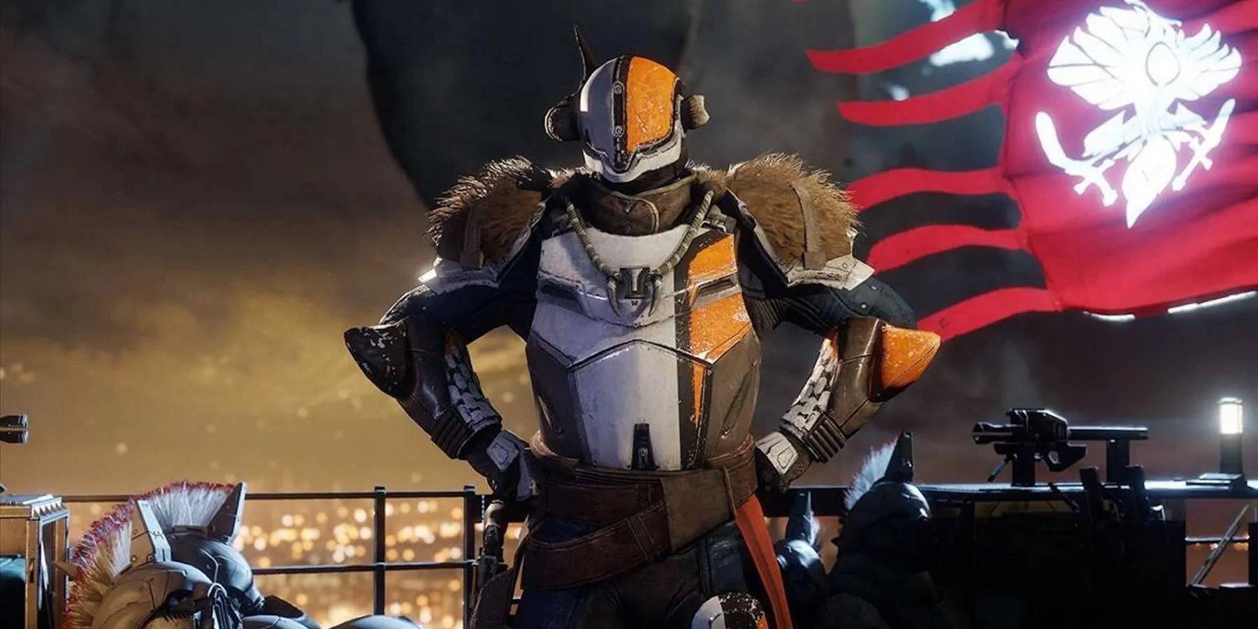 Ảnh minh họa Lord Shaxx trong Destiny 2, người phụ trách Crucible