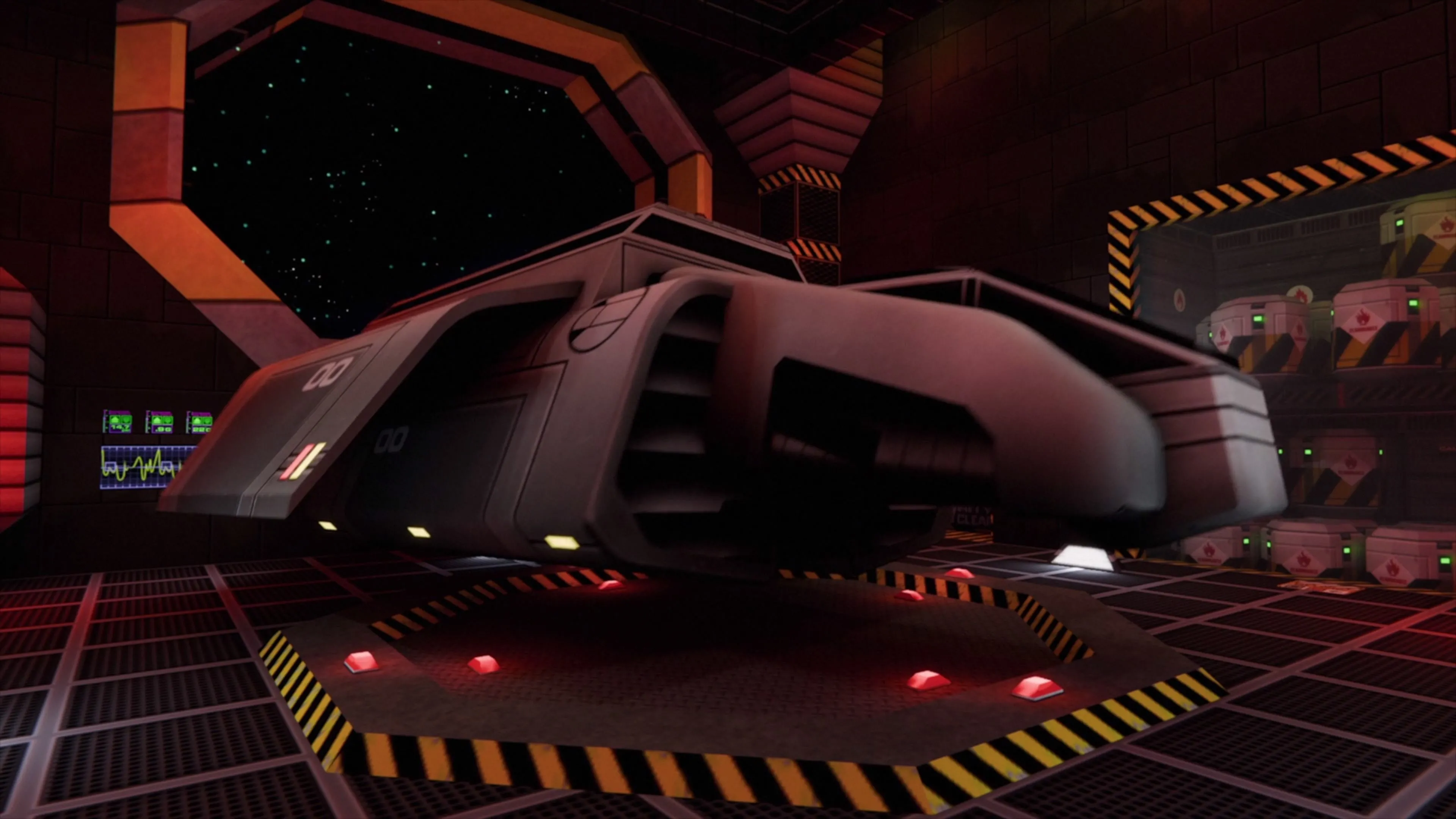 Bên trong con tàu vũ trụ trong System Shock 2 Remaster