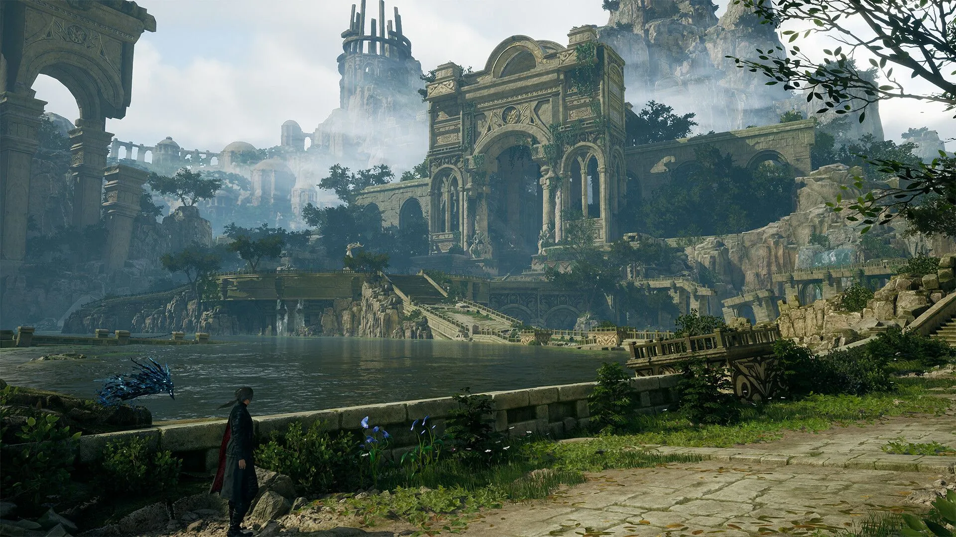 Cảnh gameplay Lost Soul Aside với nhân vật chính thực hiện đòn tấn công mãn nhãn trong môi trường rộng lớn