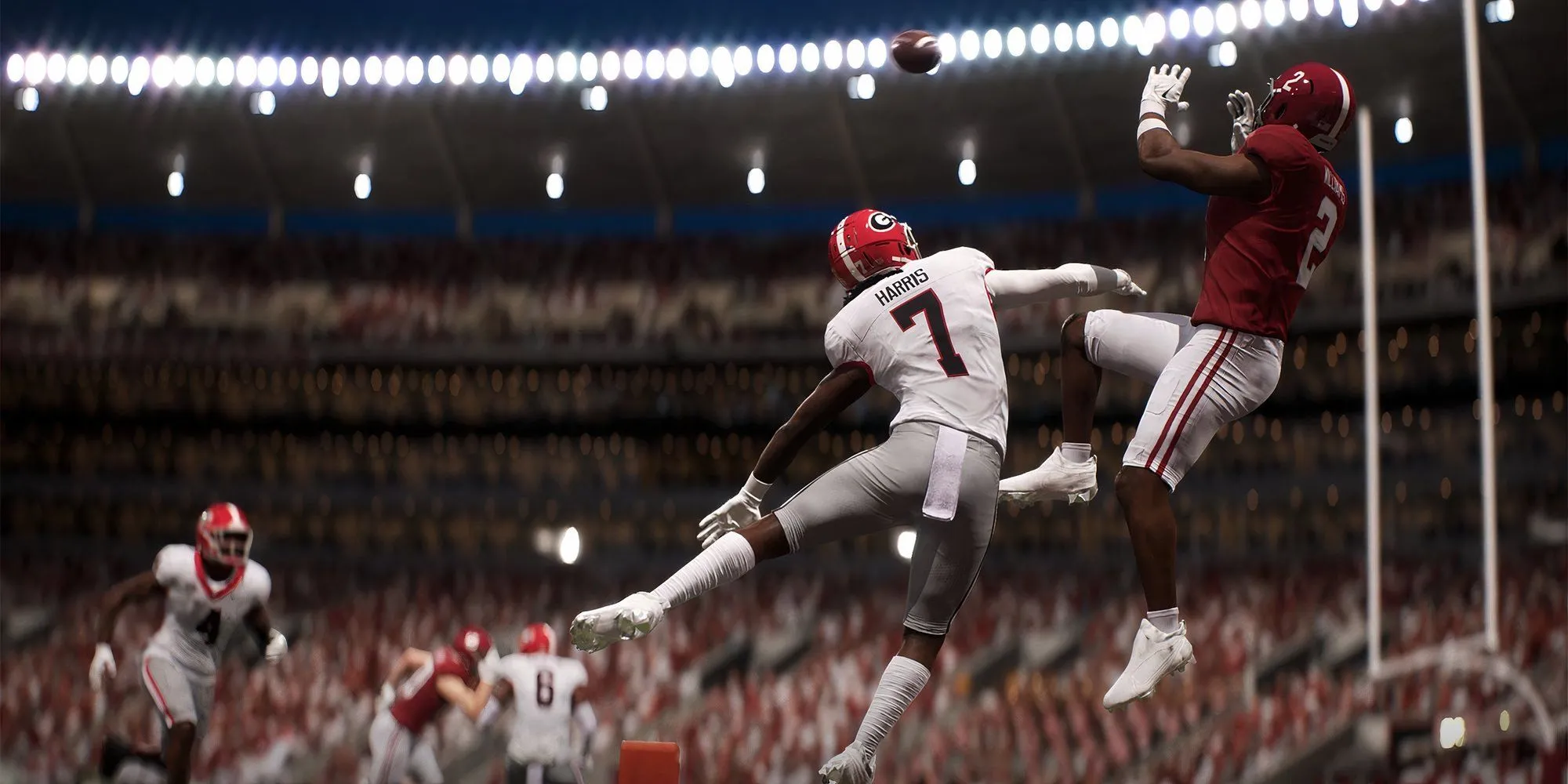 Đội Alabama thi đấu trong trận đấu College Football 26, minh họa trải nghiệm trên sân.