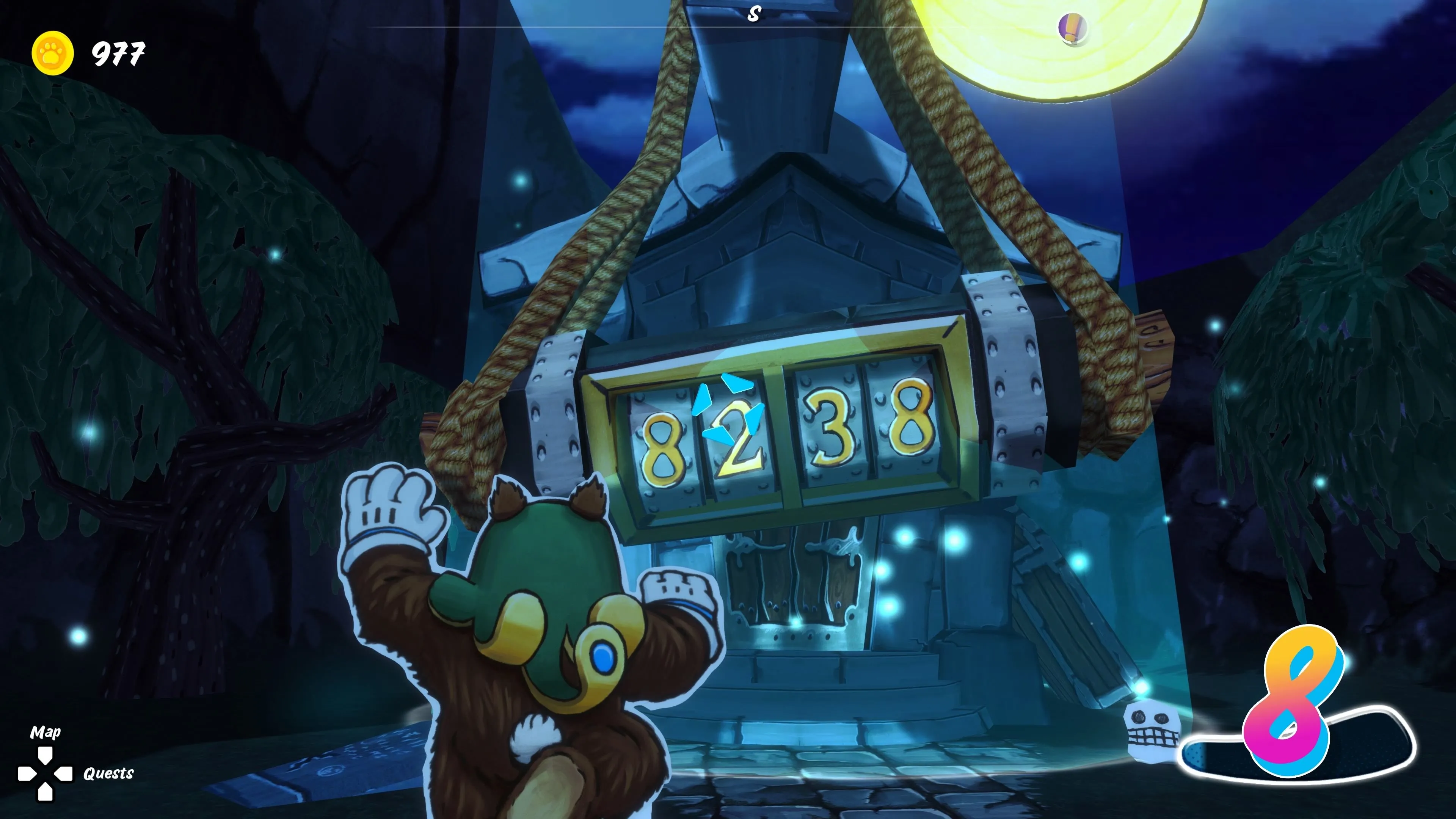Giải đố khóa màu trong game Ruffy and the Riverside ở khu vực lăng mộ