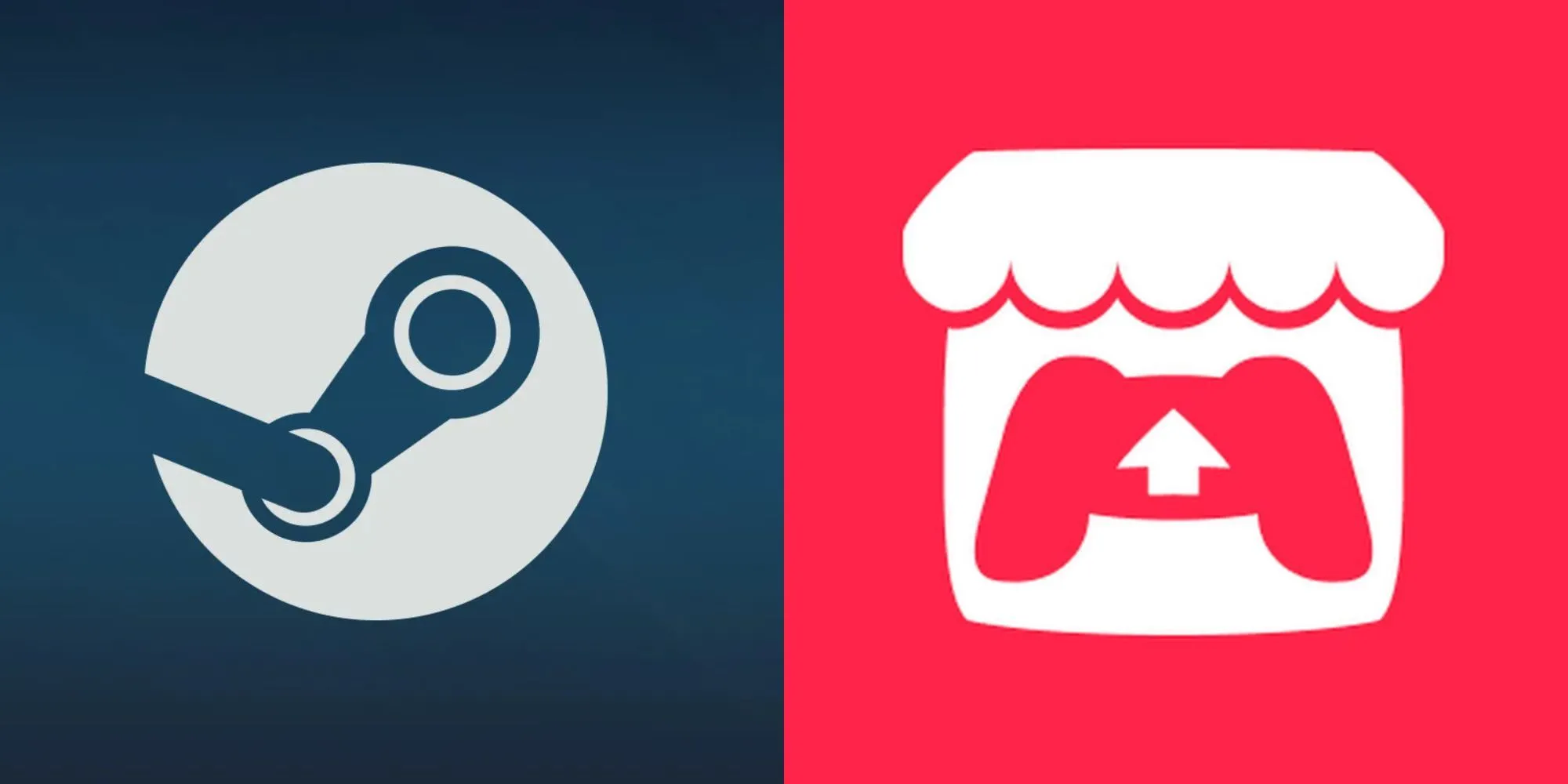 Logo của Steam và Itch.io, hai nền tảng phân phối game lớn đang đối mặt với làn sóng kiểm duyệt nội dung