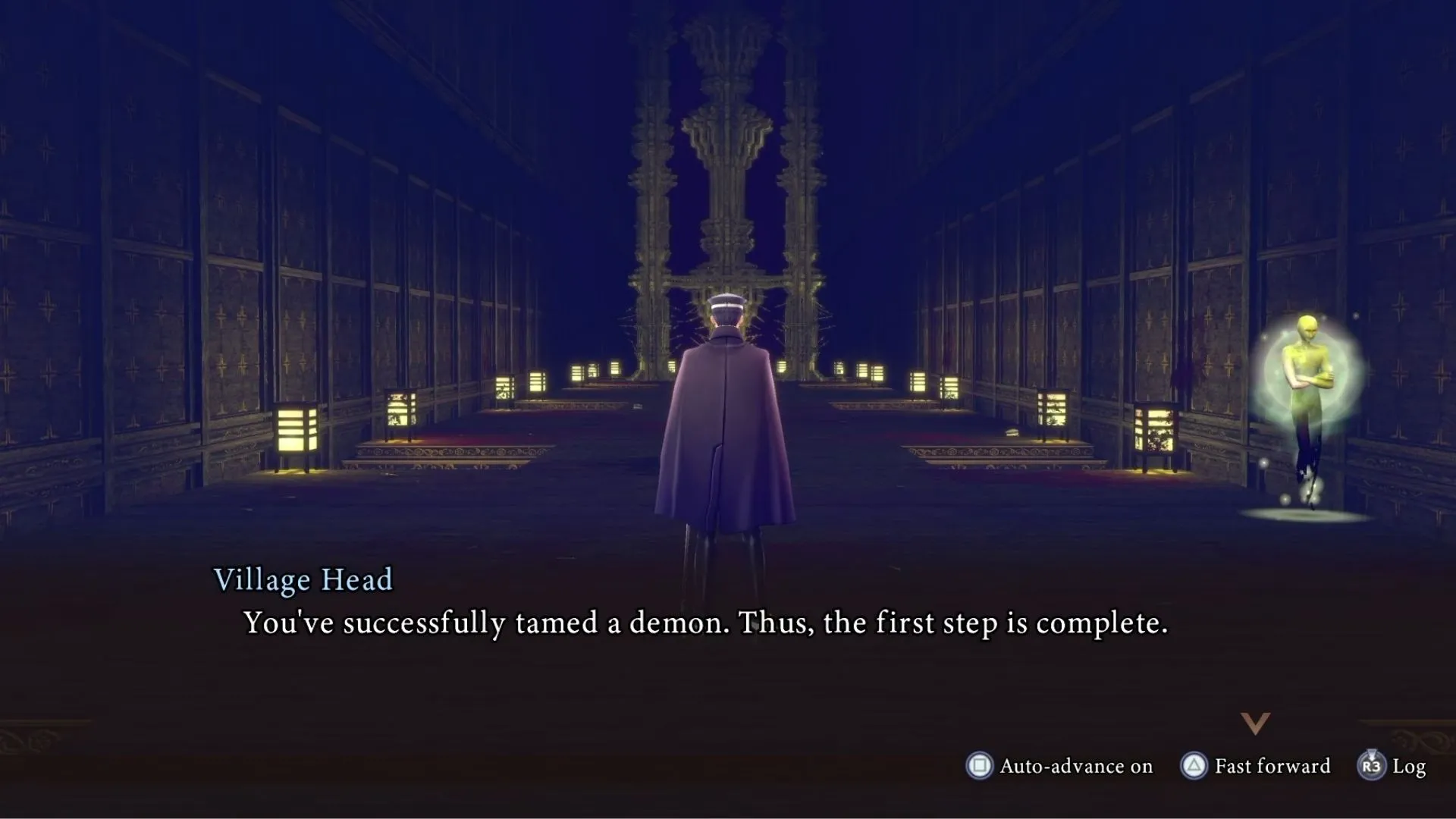 Màn hình hướng dẫn giới thiệu cơ chế chiến đấu trong game nhập vai hành động Raidou Remastered.