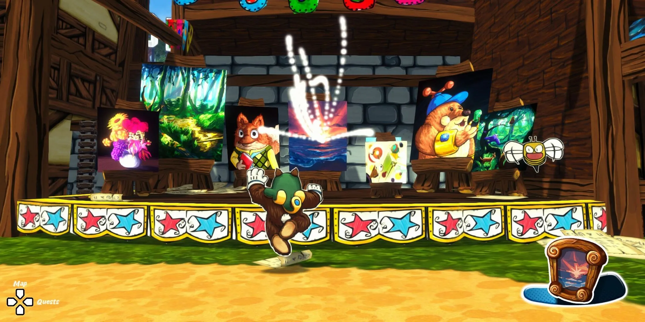 Một phân đoạn mini game trong Ruffy and the Riverside