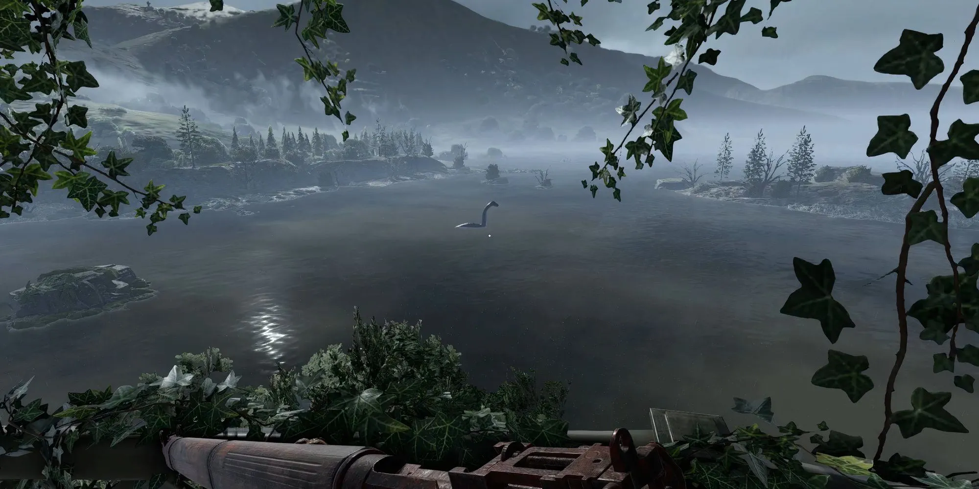 Một quái vật biển ghê rợn xuất hiện trong DLC Atomfall Wicked Isle, thể hiện yếu tố Lovecraftian.