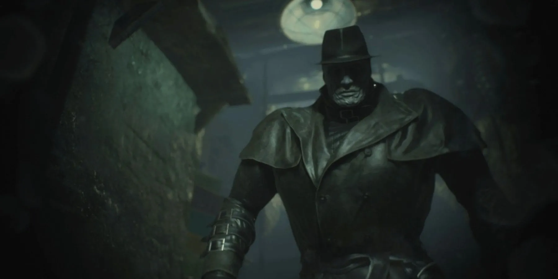 Mr X xuất hiện đầy đe dọa trong bóng tối ở Resident Evil 2 Remake