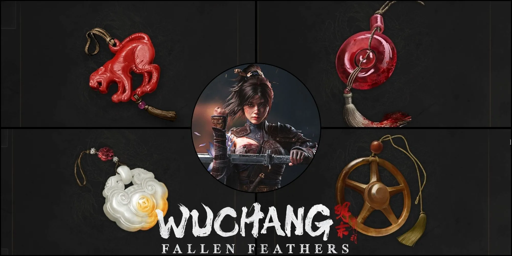 Nhân vật chính trong Wuchang: Fallen Feathers với trang bị đặc trưng, biểu tượng của gameplay Soulslike