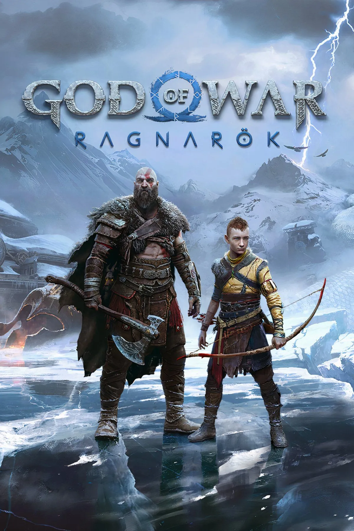 Nhiều khung cảnh ấn tượng từ God of War Ragnarok, thể hiện thế giới Bắc Âu rộng lớn và chi tiết