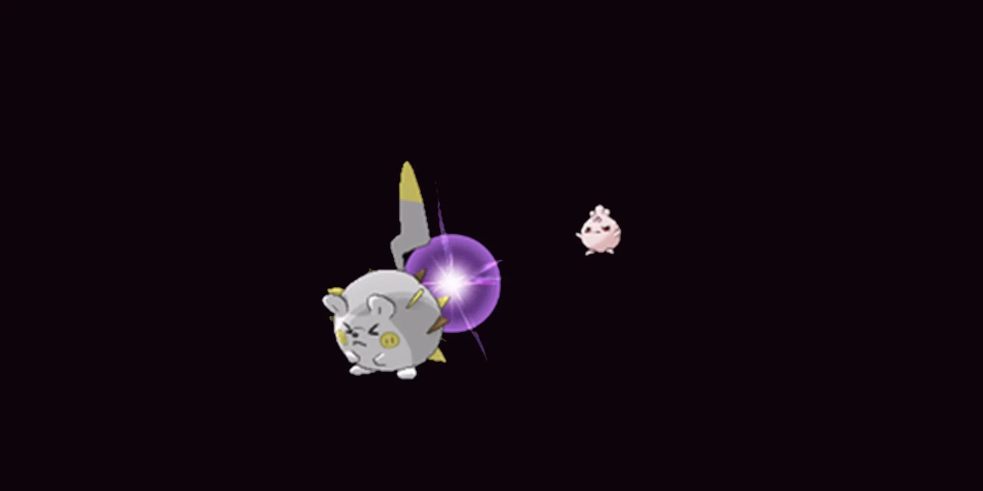 Pokemon Togedemaru sử dụng chiêu thức, minh họa khả năng gây sát thương đặc biệt của thẻ bài Togedemaru trong Pokemon TCG Pocket