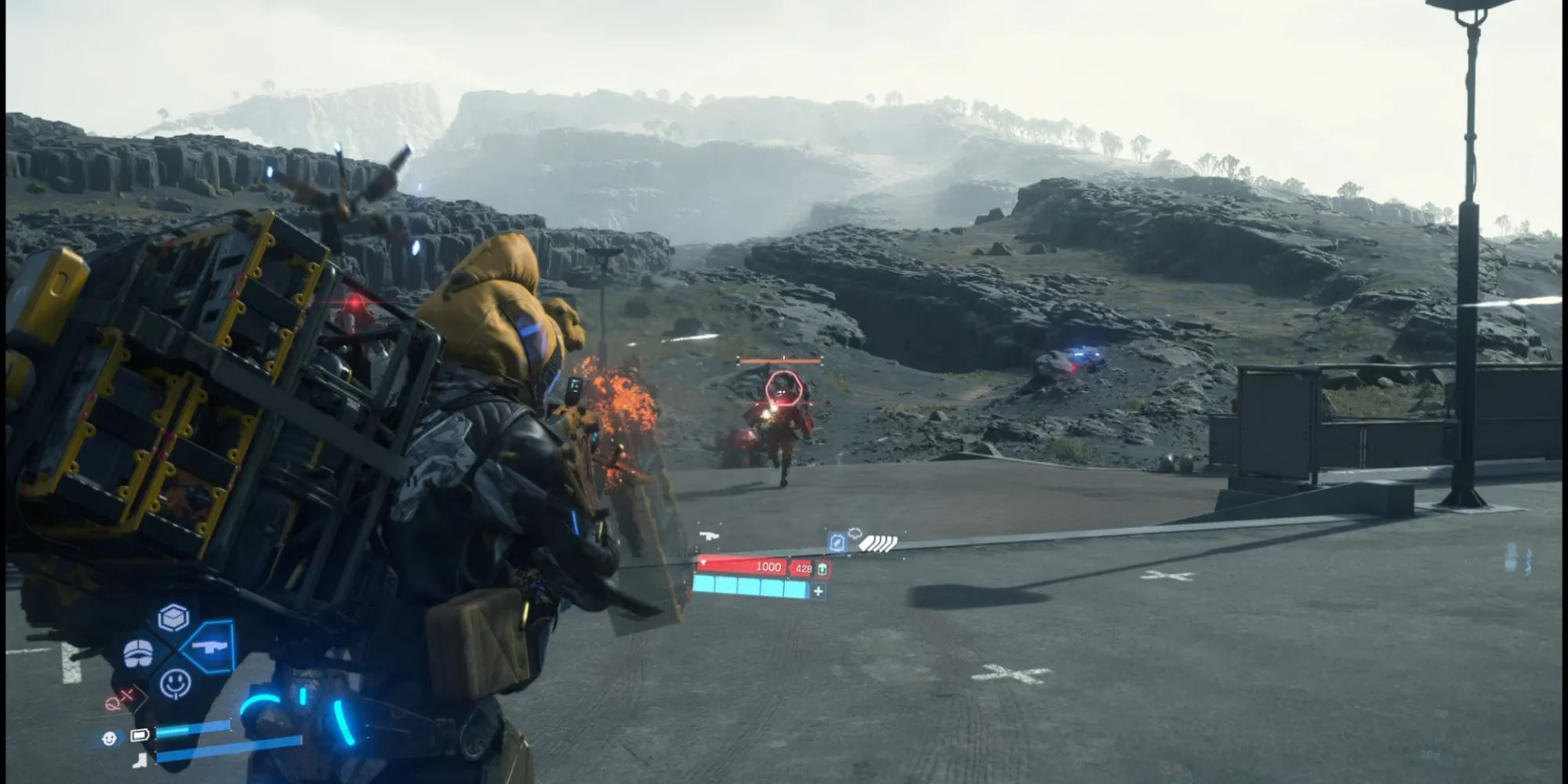 Sam sử dụng vũ khí mới trong Death Stranding 2 để chống lại kẻ thù