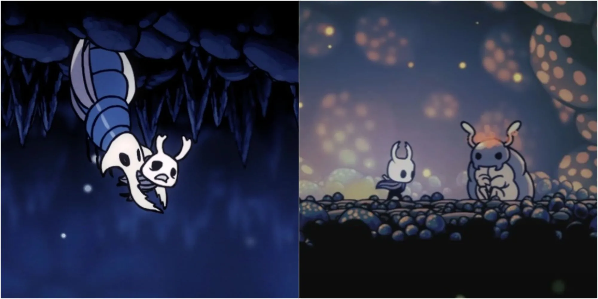 Bức tượng Grey Prince Zote trong căn hầm nhà Bretta, cổng vào thử thách của DLC Hidden Dreams