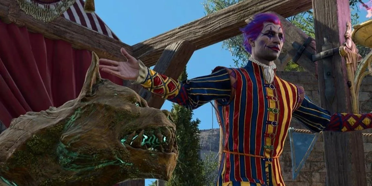 Các phần cơ thể của chú hề Dribbles rải rác trong Baldur's Gate 3