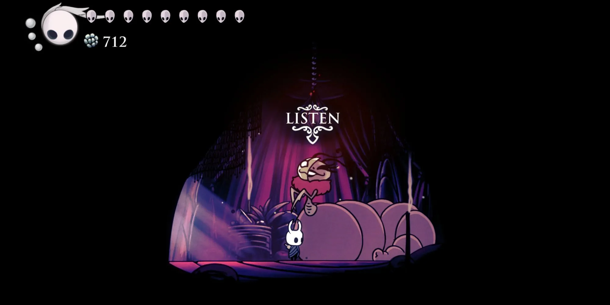 Divine - NPC bí ẩn thuộc Grimm Troupe DLC, người có khả năng biến bùa chú Fragile thành Unbreakable trong Hollow Knight