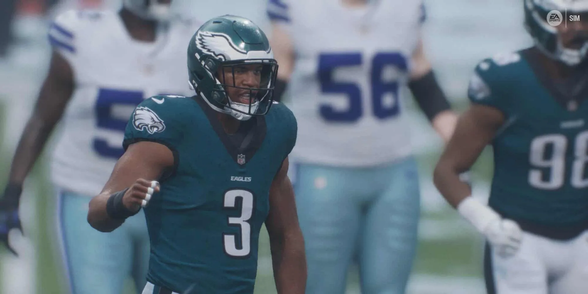 Hình ảnh đội Eagles trong Madden NFL 26, một tựa game bóng bầu dục cần một cuộc cách mạng về lối chơi thay vì phát hành hàng năm.