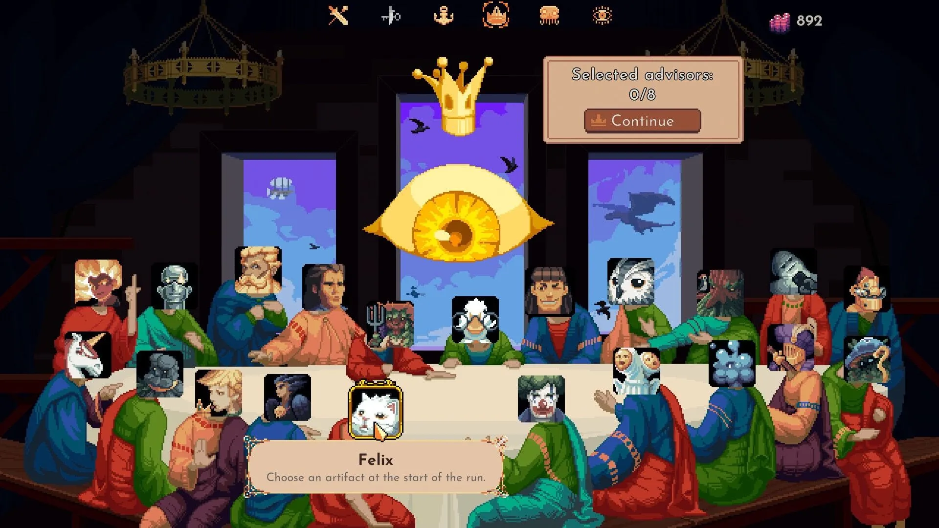 Hình ảnh tổng quan một khu vực trong game The King is Watching với các công trình và nhân vật