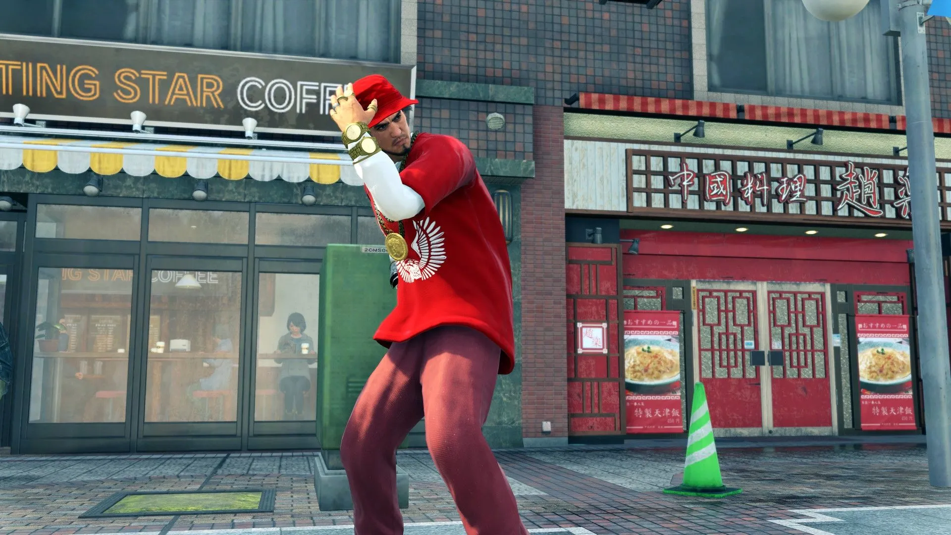 Ichiban Kasuga và nhóm đồng đội của mình trong Yakuza: Like a Dragon chuẩn bị chiến đấu trên đường phố Kamurocho