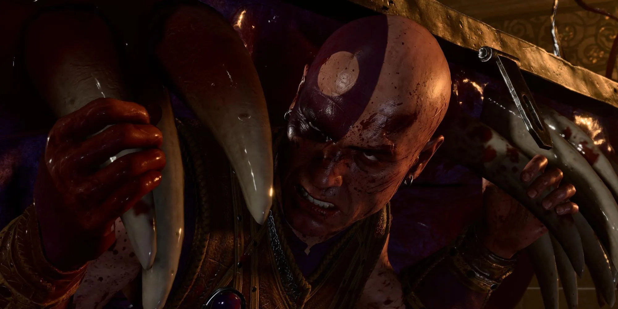 Minsc, người kiểm lâm cơ bắp với chuột Boo trên vai trong Baldur's Gate 3