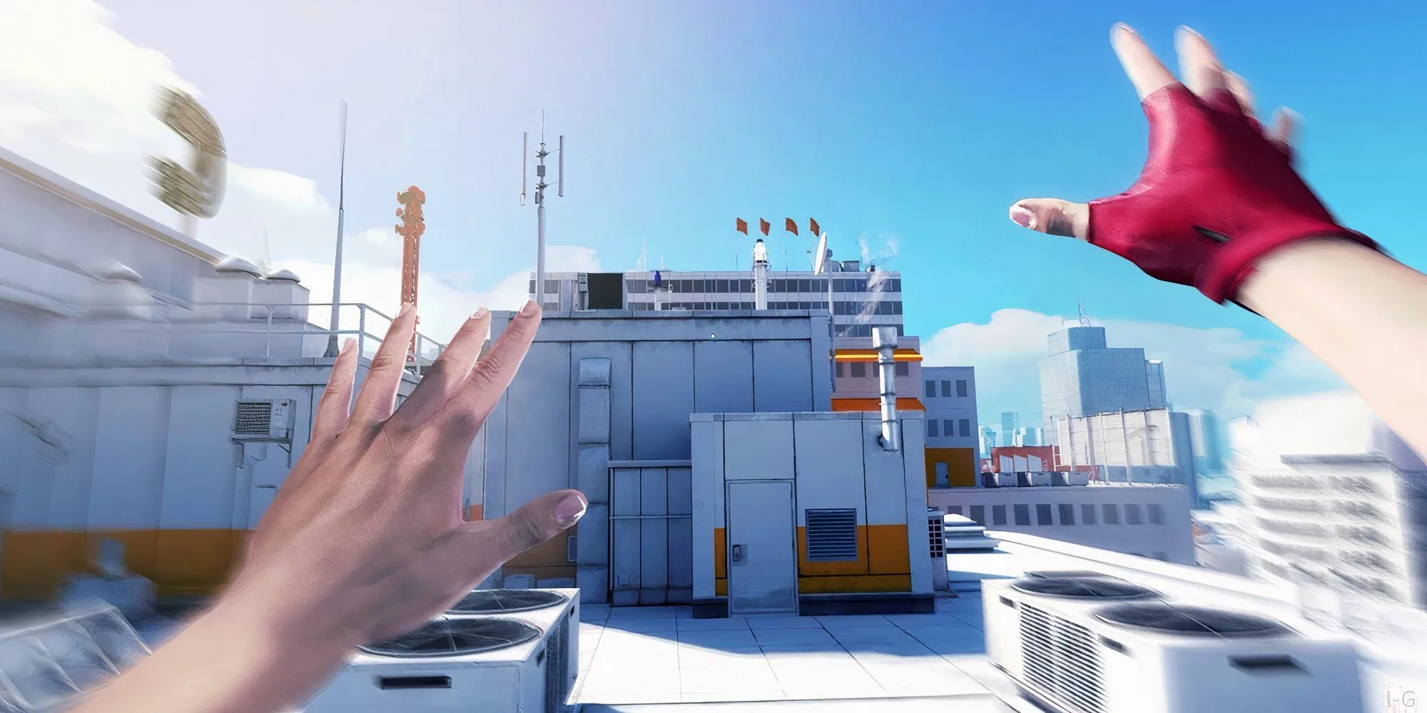 Mirror s Edge Faith chạy parkour trên nóc nhà thành phố