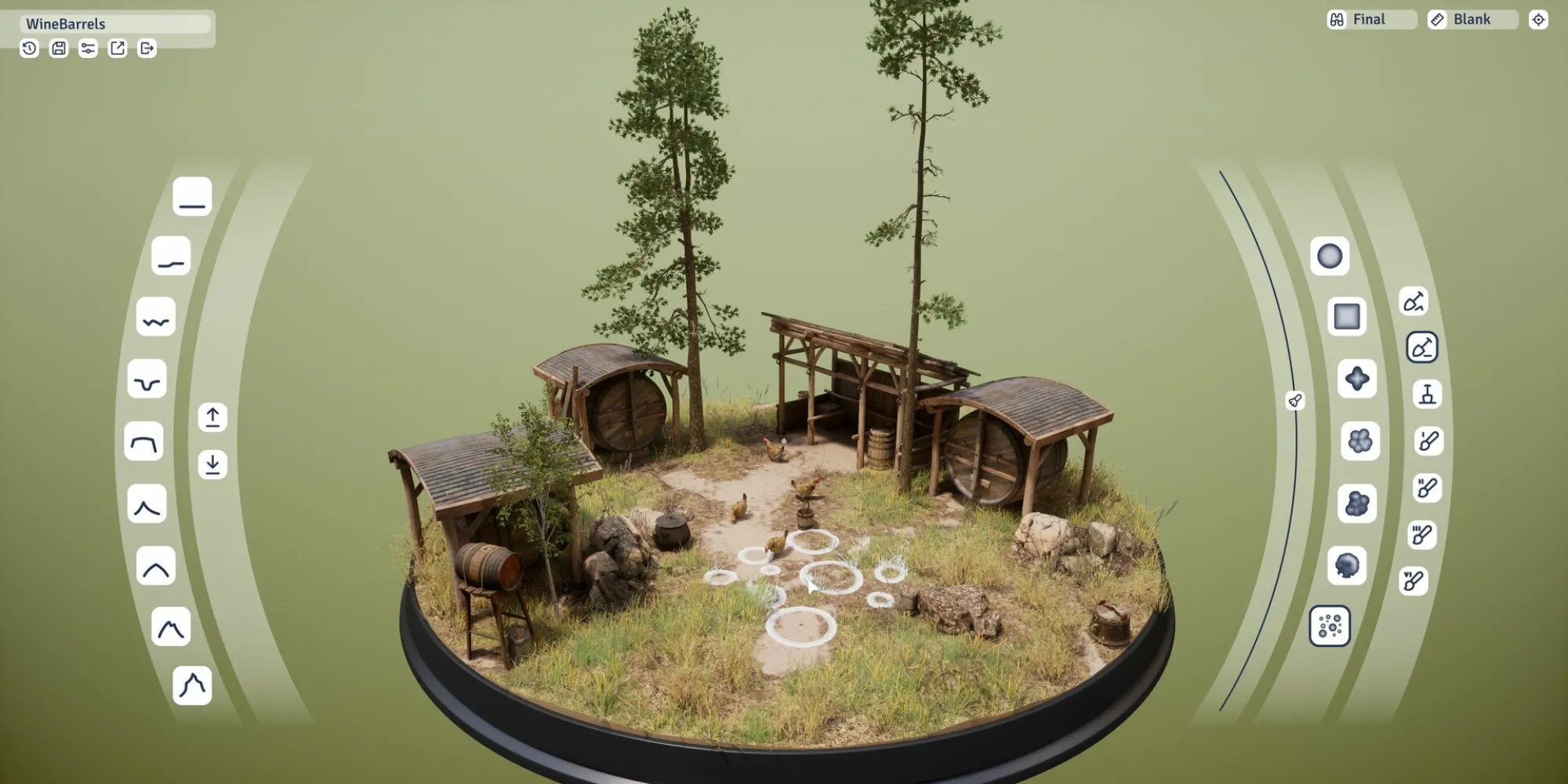 Outside The Blocks - Game mô phỏng xây dựng diorama sáng tạo