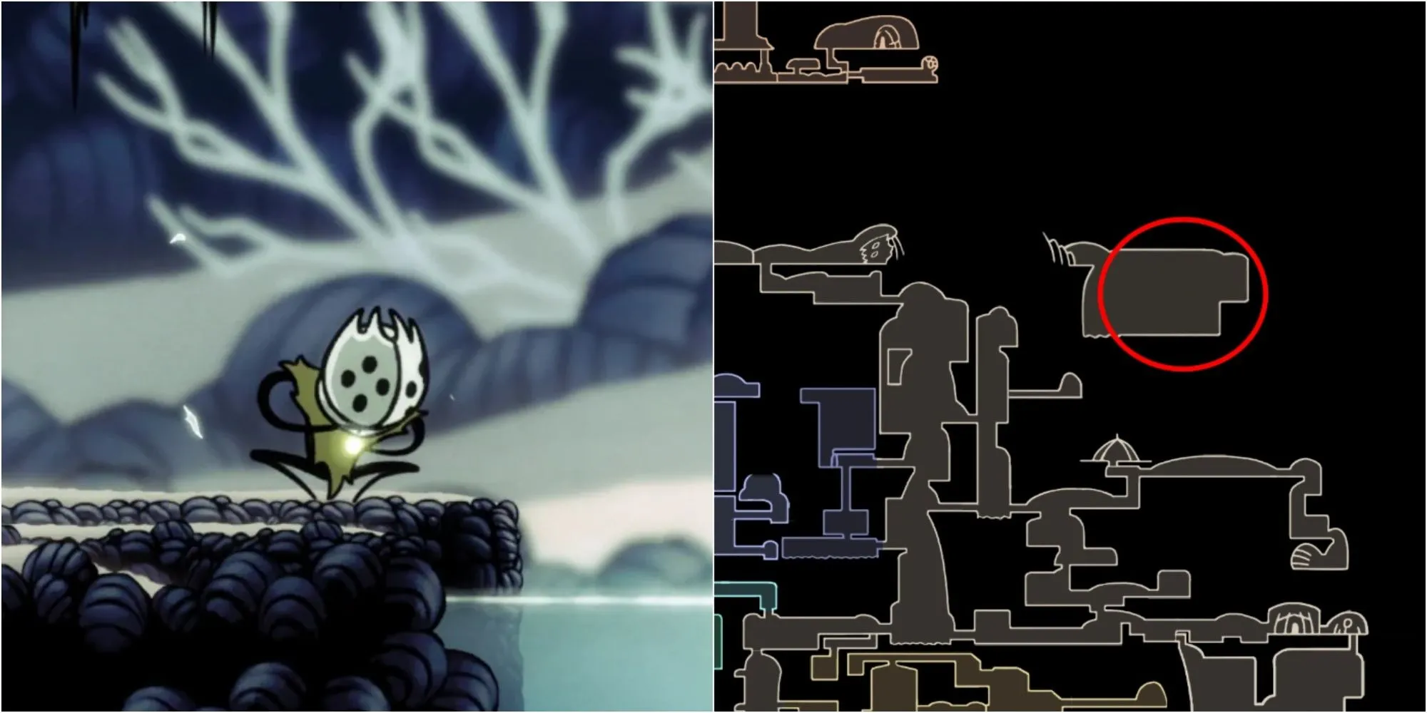 Pale Lurker, kẻ canh giữ Simple Key tại Colosseum of Fools, một vật phẩm thiết yếu để mở khóa Godmaster DLC
