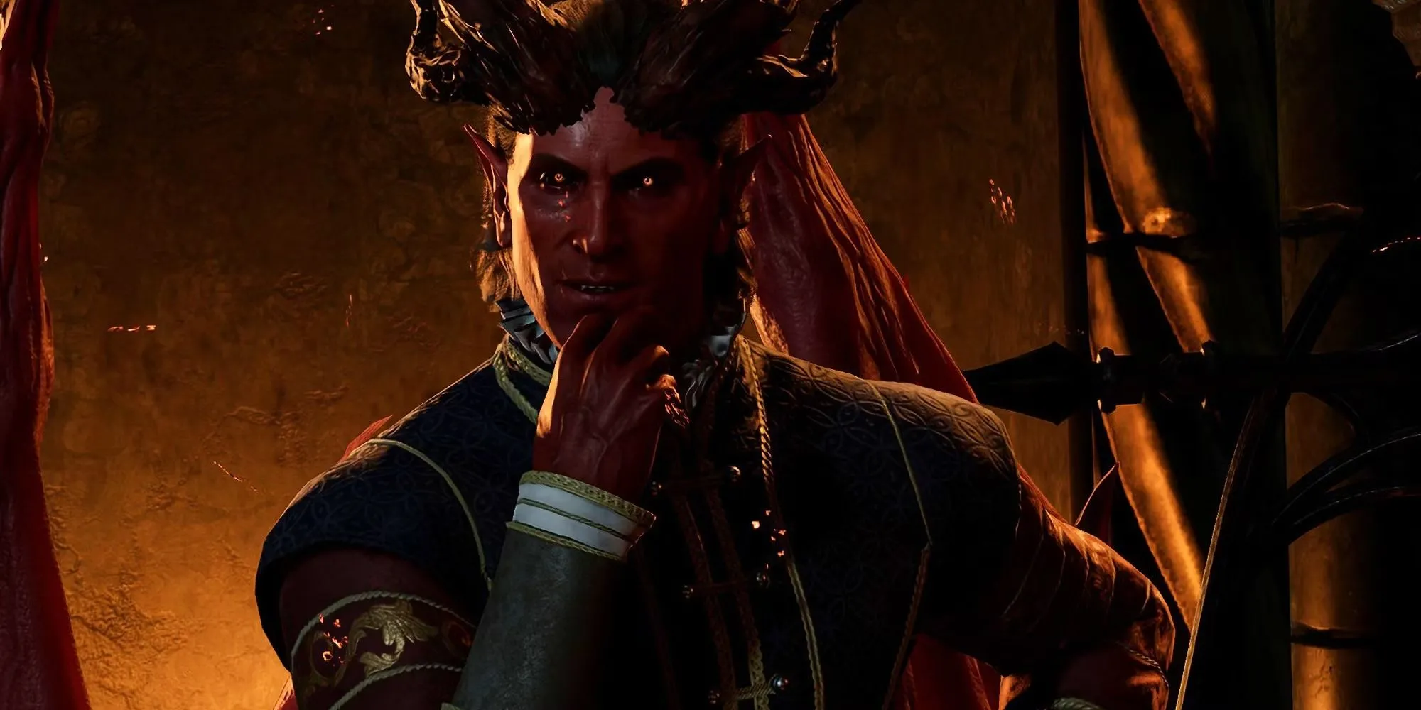Raphael, một ác quỷ hùng mạnh với vẻ ngoài lịch lãm, trong Baldur's Gate 3