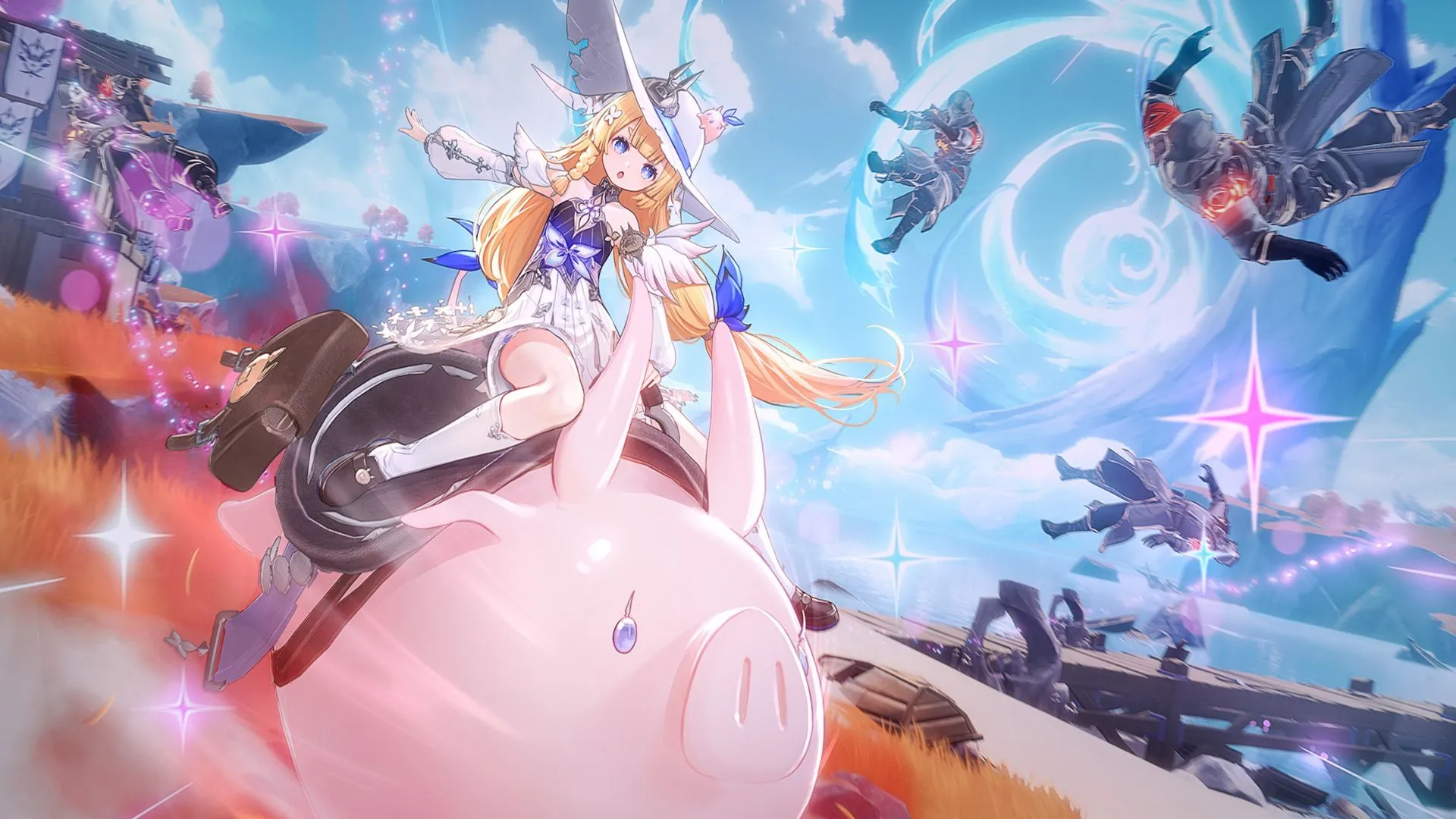 Ảnh artwork Duet Night Abyss thể hiện hai nhân vật chính trong bối cảnh u huyền