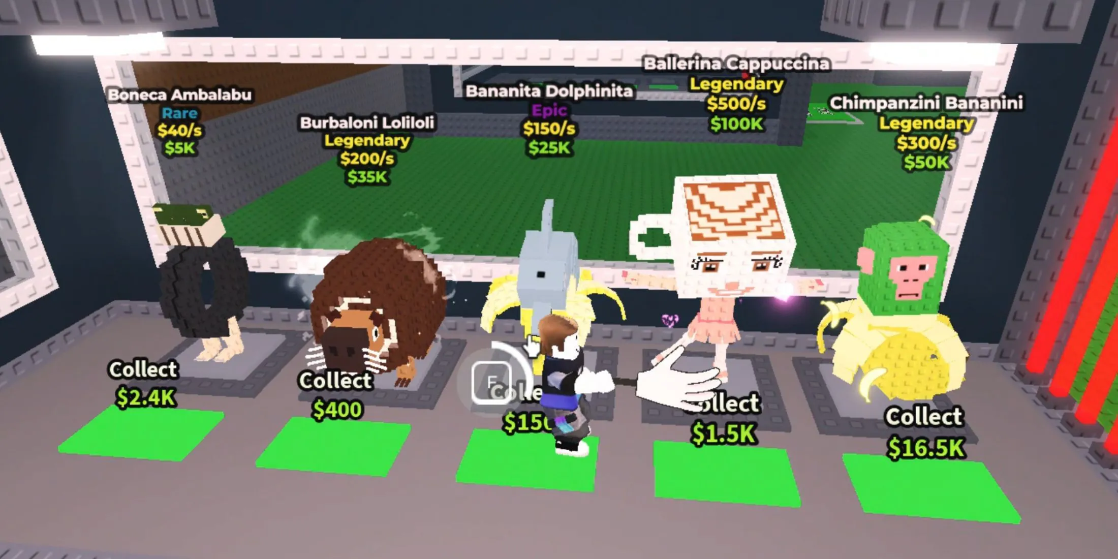 Ảnh bìa Steal a Brainrot trên Roblox với phong cách meme săn kho báu