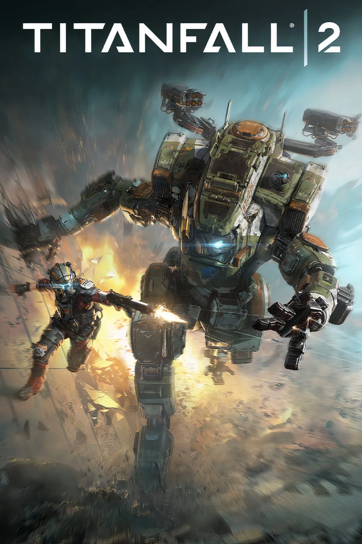 Ảnh khuyến mãi Titanfall 2 Ultimate Edition giảm 90% trên Steam, hiển thị Titan và hình ảnh quảng bá trò chơi