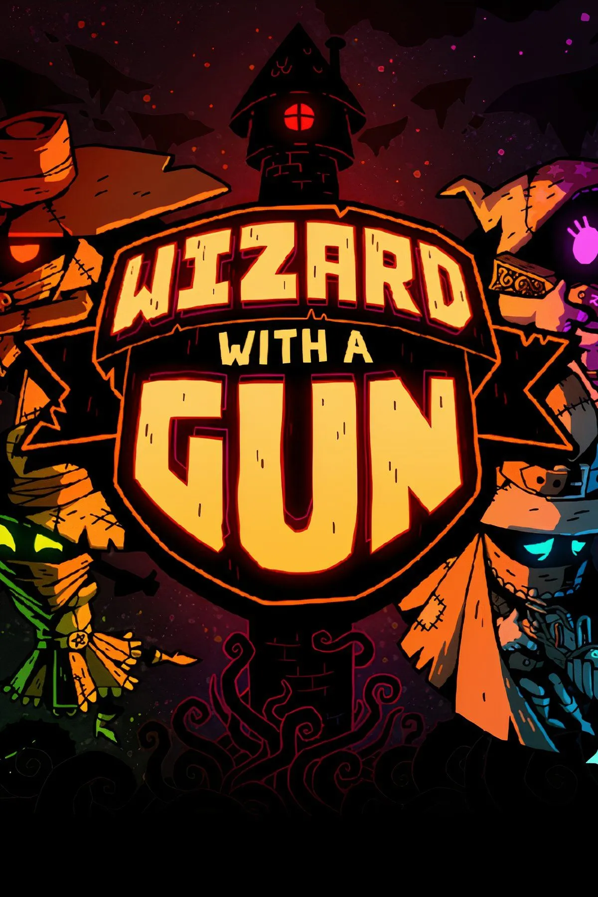 Ảnh minh họa Wizard with a Gun – phong cách nghệ thuật kỳ quái, hành động đa người