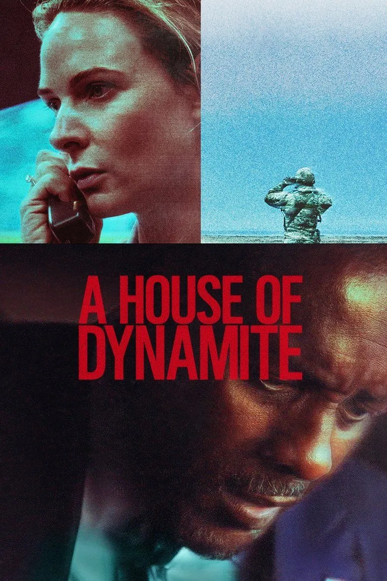 Áp phích A House of Dynamite (2025) với gương mặt các diễn viên chính và không khí cấp bách