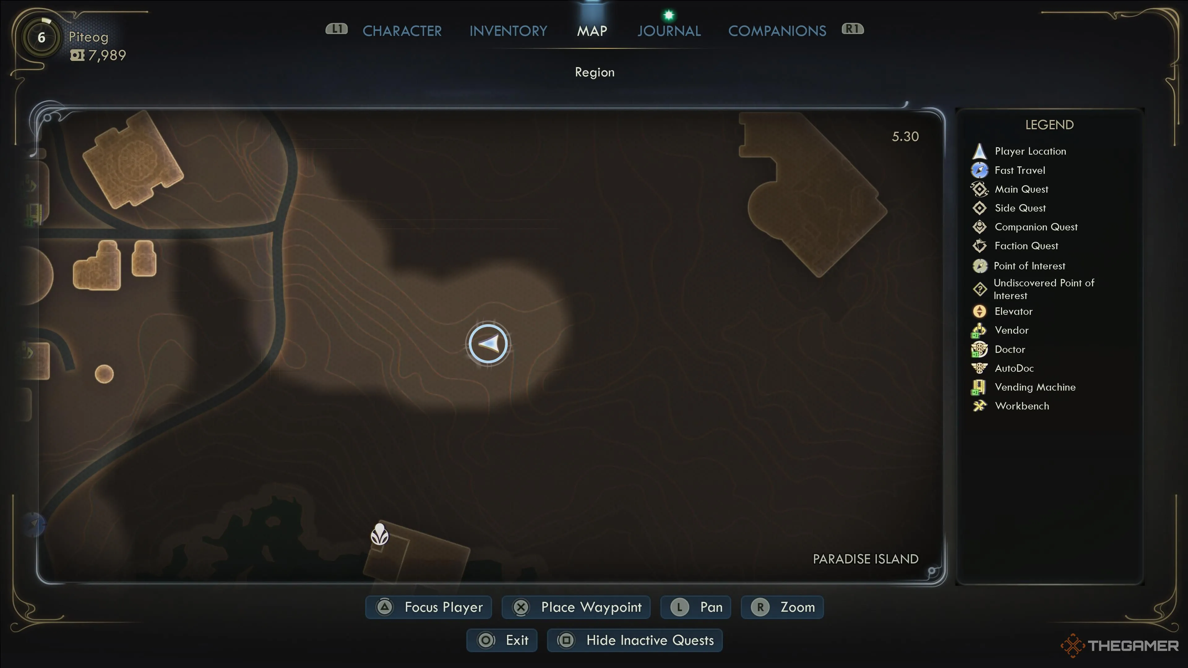 Betsy Szmuch đứng giữa cây cối trên Paradise Island, hướng dẫn khảo sát tài nguyên hiếm trong The Outer Worlds 2