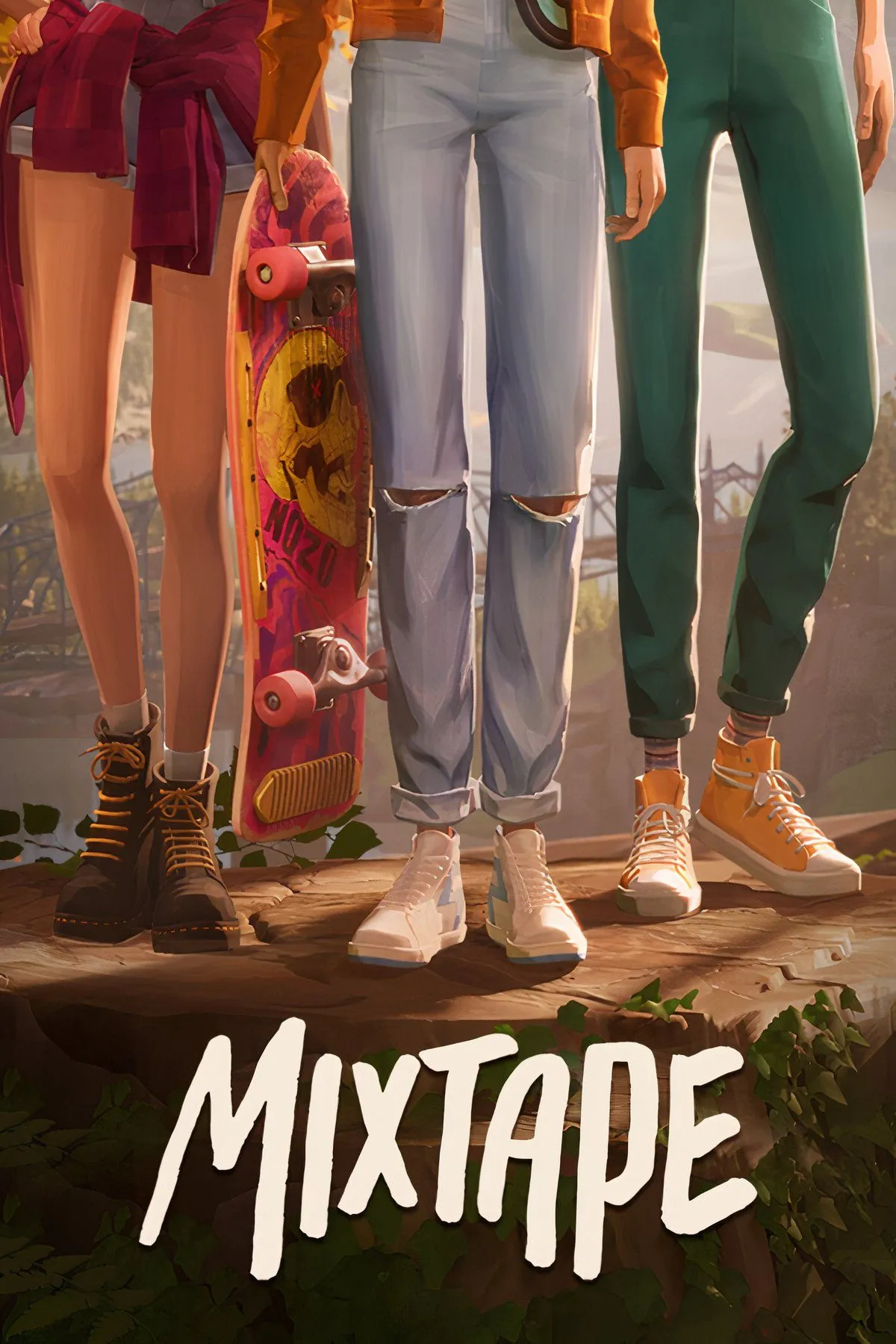 Bìa Mixtape với phong cách retro và nốt nhạc gợi ký ức tuổi trẻ