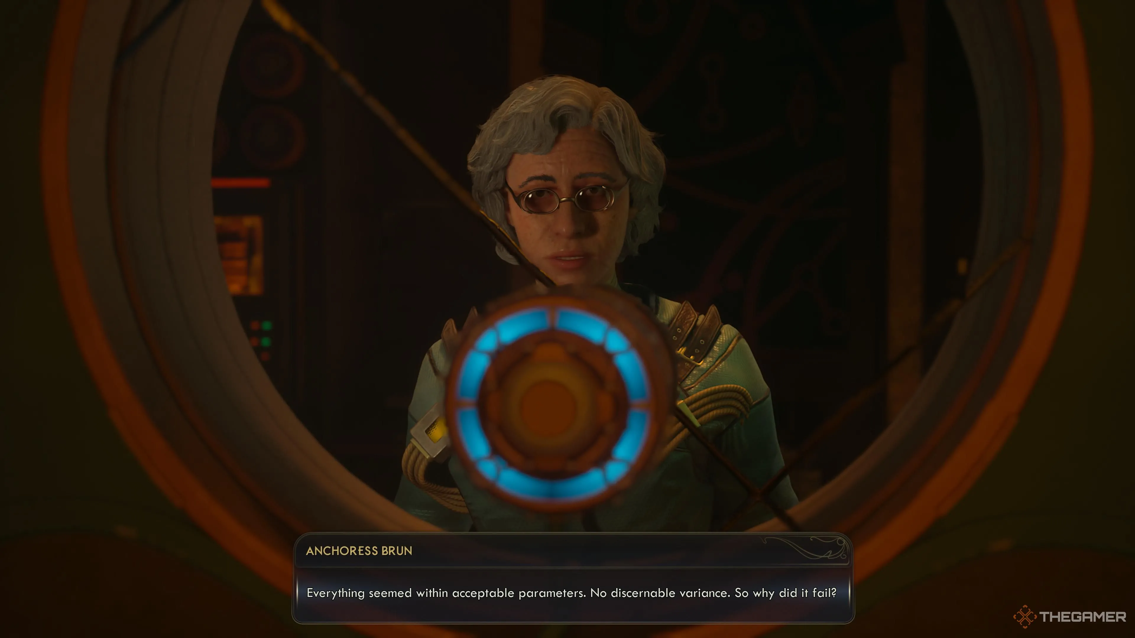 Brun bối rối khi thí nghiệm không thành công trong The Outer Worlds 2