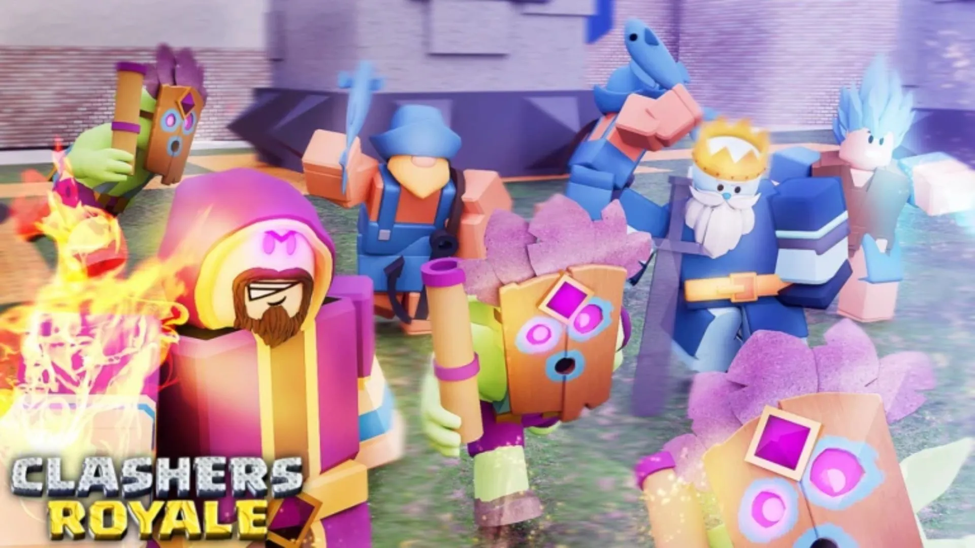 Các nhân vật Clashers Royale trong chiến trường ảo