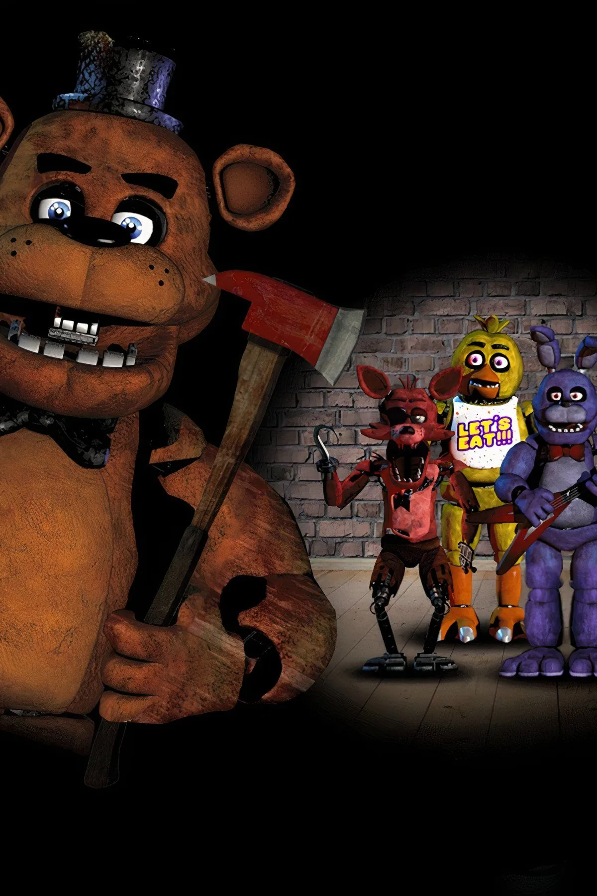Five Nights at Freddy's: animatronics rình rập trong camera, jump scare ở văn phòng bảo vệ