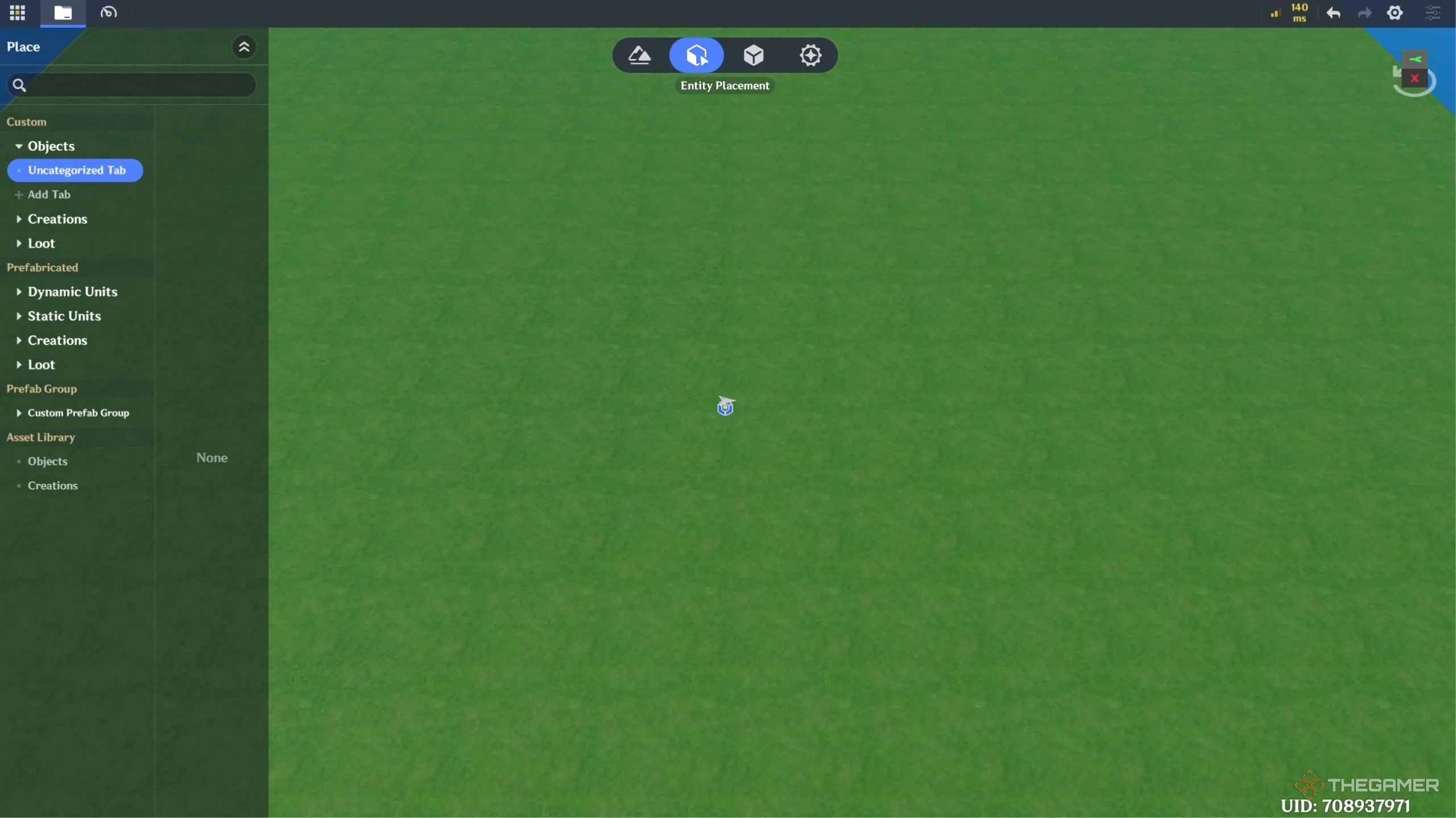 Giao diện chỉnh sửa trò chơi trong Miliastra Wonderland cho phép tạo game không cần lập trình.