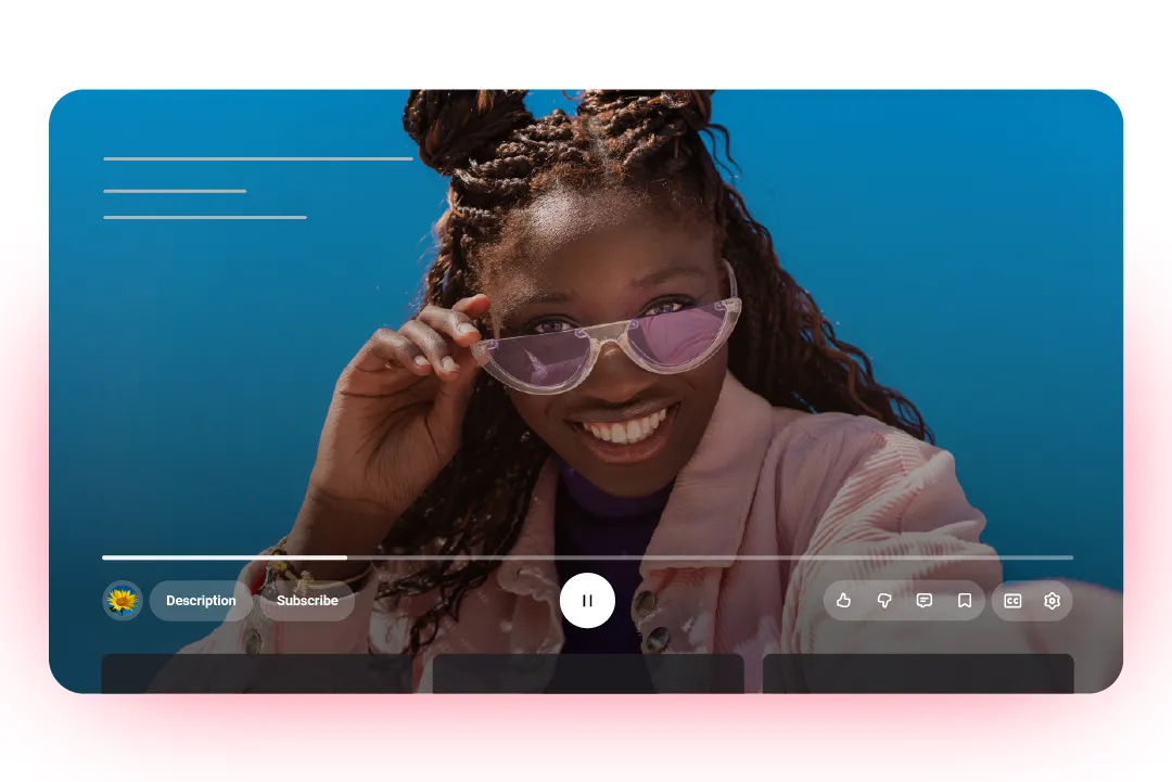 Giao diện trình phát YouTube trên Android với biểu tượng mờ trong bản cập nhật