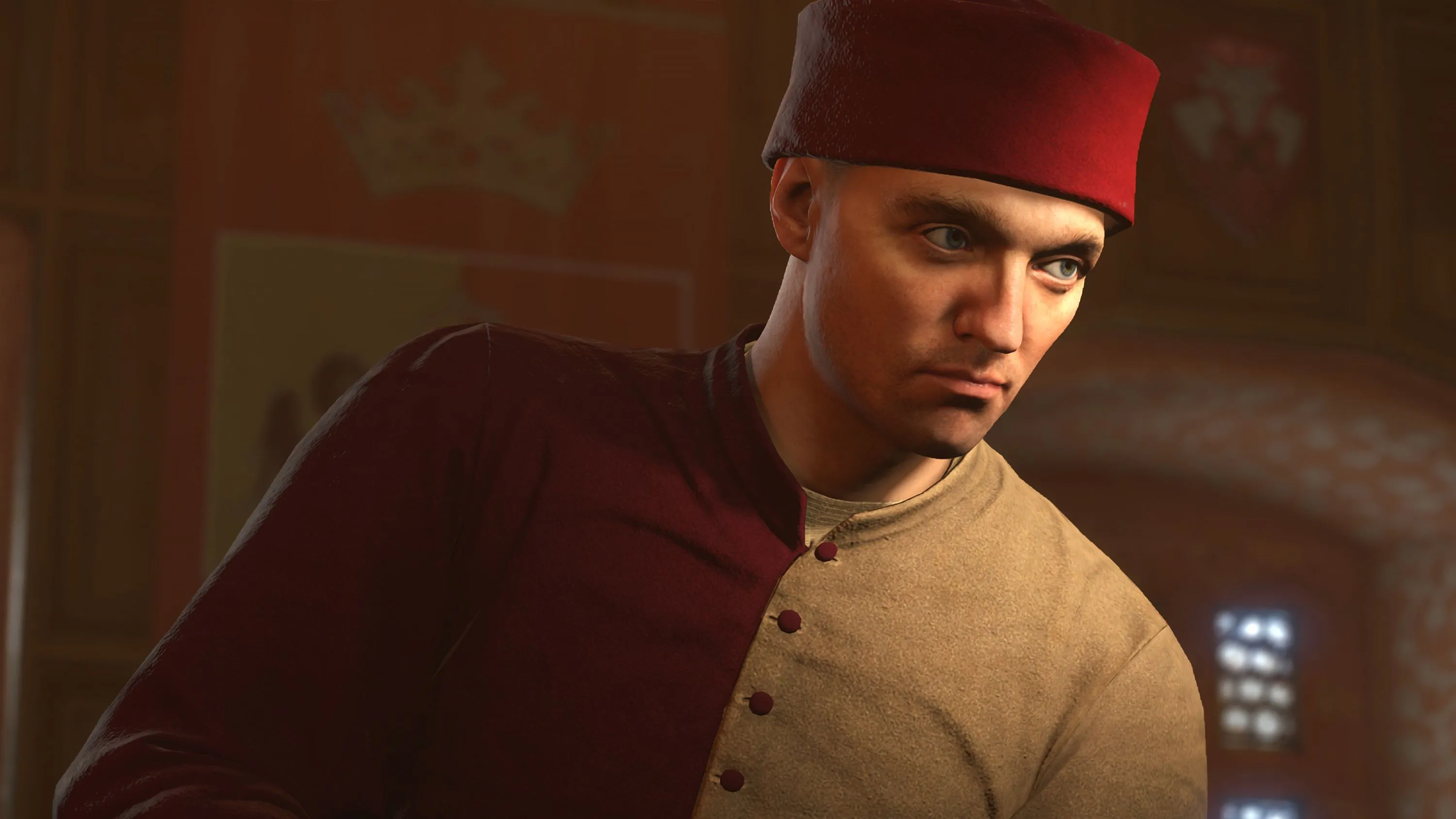 Henry hoá trang trong nhiệm vụ ám thị sự bí ẩn và lựa chọn, hình ảnh trong game Kingdom Come