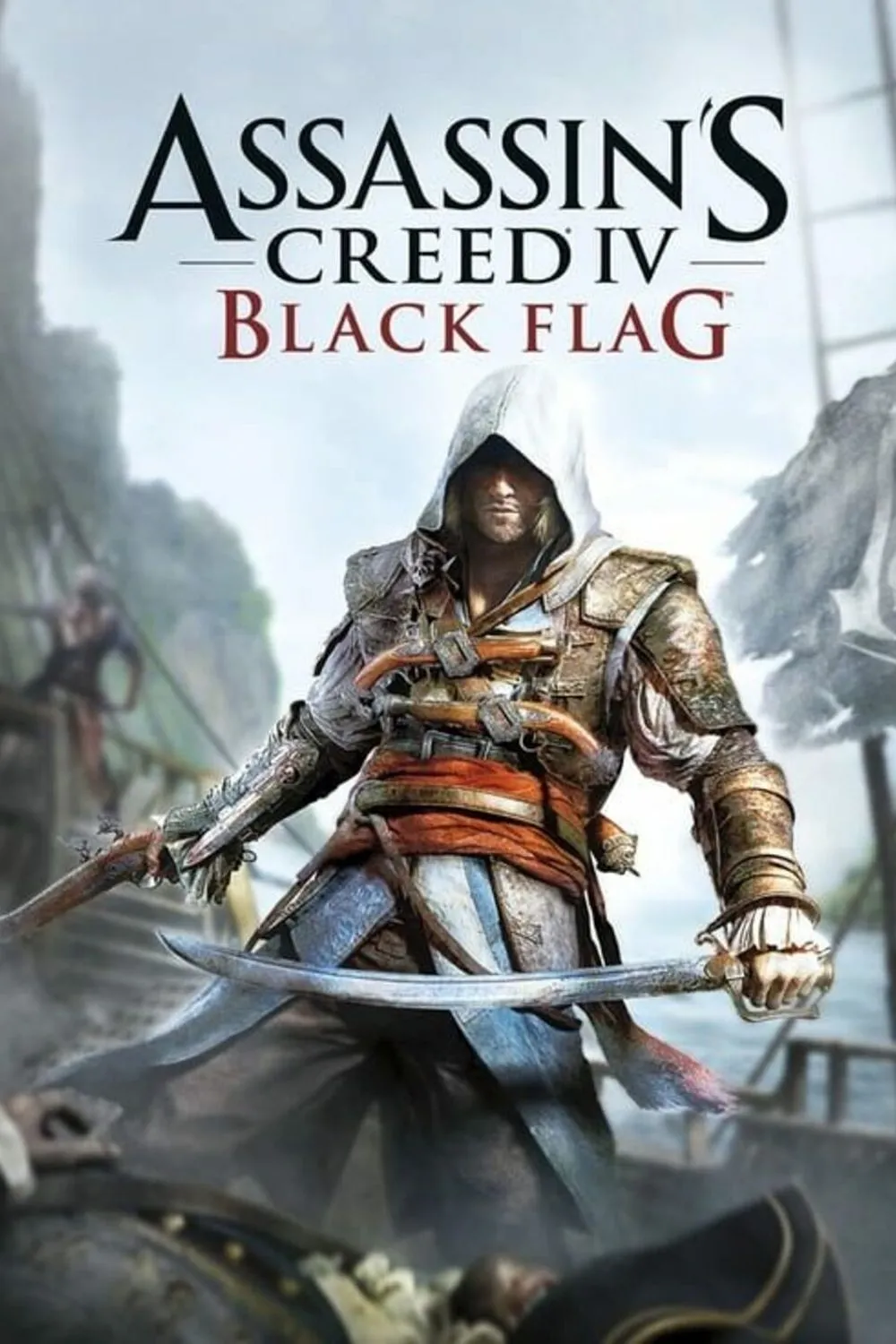 Khung cảnh trên tàu trong Assassin's Creed IV: Black Flag với biển rộng và buồm căng gió