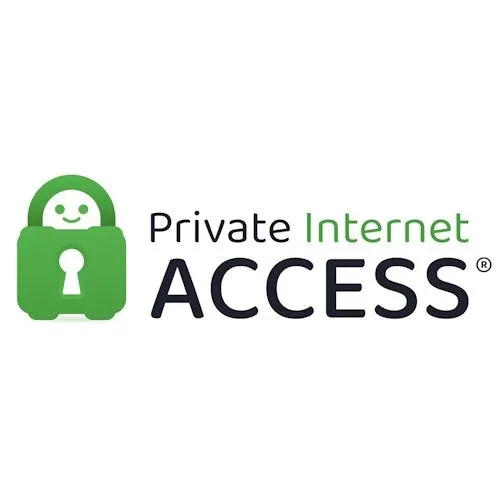 Logo Private Internet Access với biểu tượng ổ khoá xanh