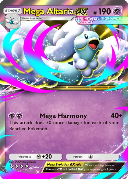 Mega Altaria trong Pokémon TCG Pocket - lá bài Mega với nghệ thuật độc đáo