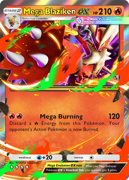 Mega Blaziken trong Pokémon TCG Pocket - biểu tượng Mega ex lửa mạnh mẽ