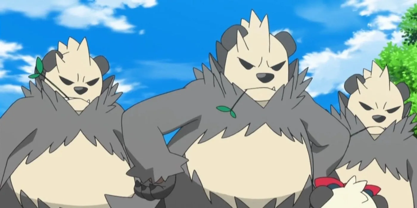 Pangoro trong thế đánh Knock với phong thái mạnh mẽ