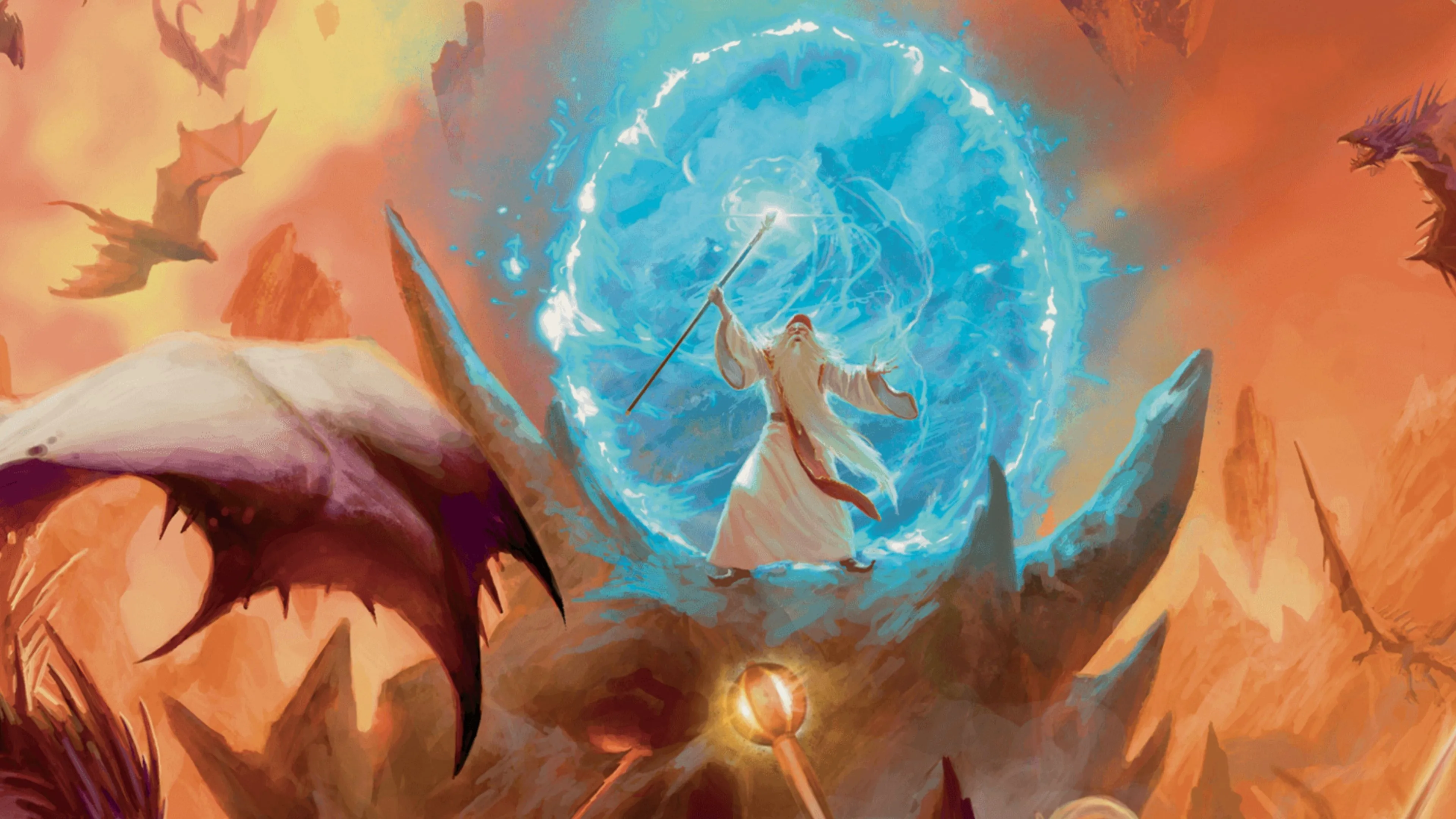 Phù thủy canh cổng dịch chuyển — biểu tượng cho những khoảnh khắc Bahamut chọn can thiệp.