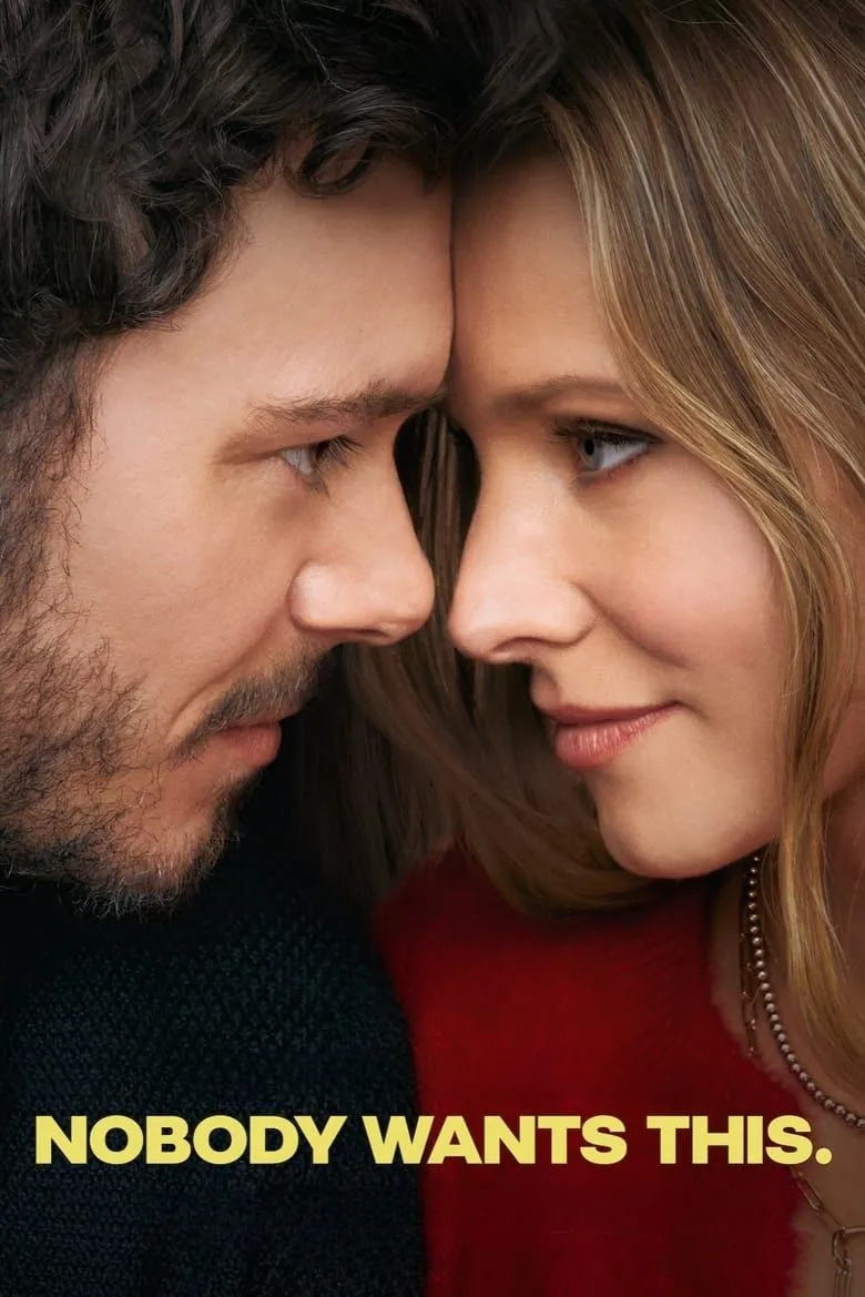 Poster Nobody Wants This mùa 2 với Kristen Bell và Adam Brody trên nền tông ấm áp