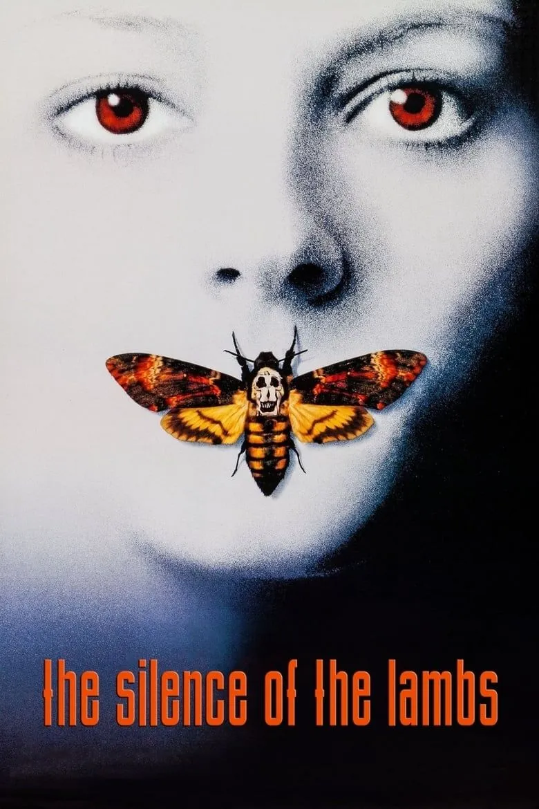 Poster The Silence of the Lambs với biểu tượng con bướm và nhân vật Buffalo Bill gợi liên tưởng tới Ed Gein