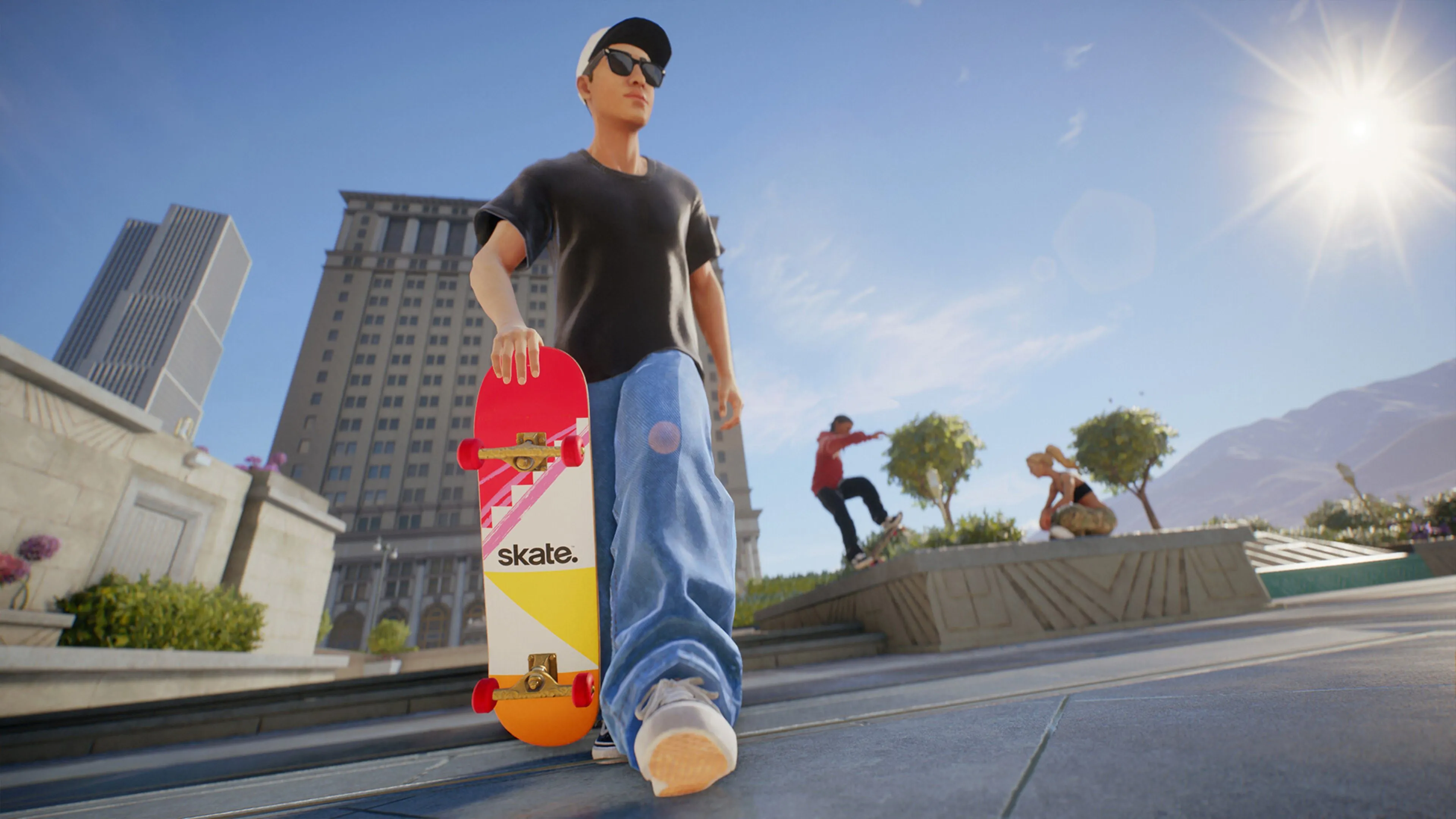 Skater cầm ván trượt - món đồ trong bundle Skate-o-Ween