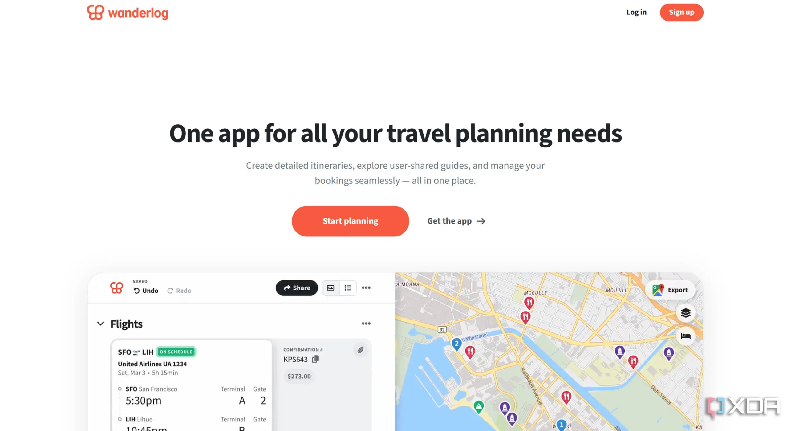 So sánh NotebookLM và ứng dụng lập lịch tự động như Wanderlog, minh họa hạn chế lập lịch tự động