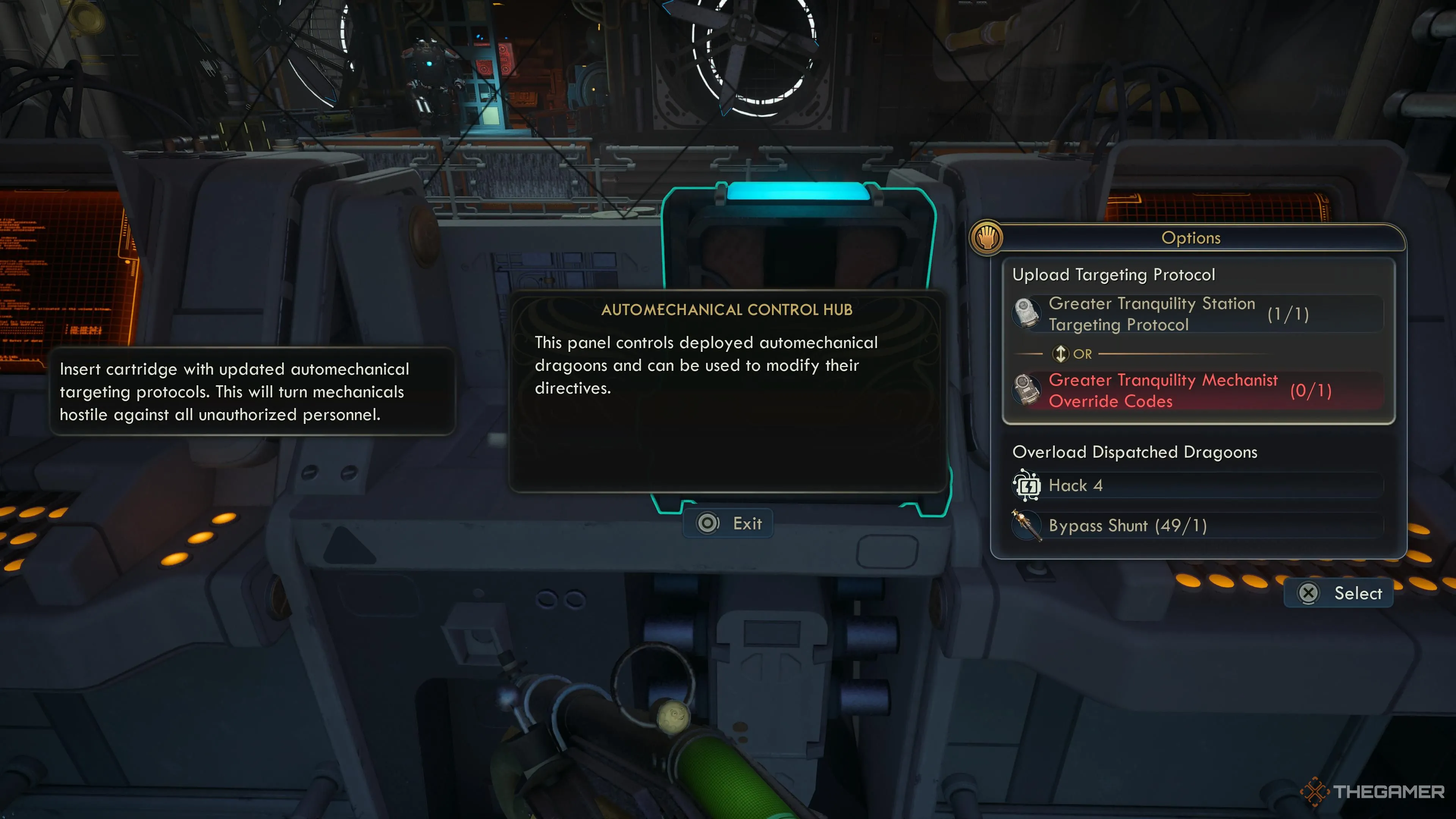 Vật thể có thể hack trong ga phụ Greater Tranquility của The Outer Worlds 2